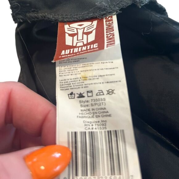 Transformers Bumblebee Costume Jumpsuit – Kids/Child Size – Halloween Size 2T - Picture 6 of 6